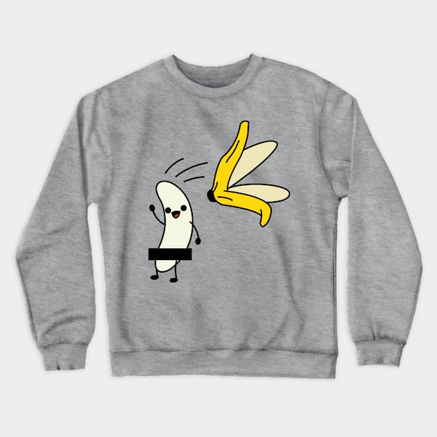 Banana Peel Shirt Crewneck Sweatshirt by redbarron